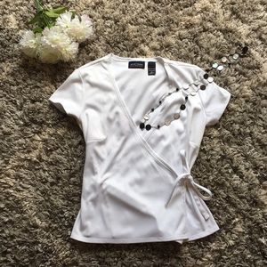 New York & Co. wrap shirt.